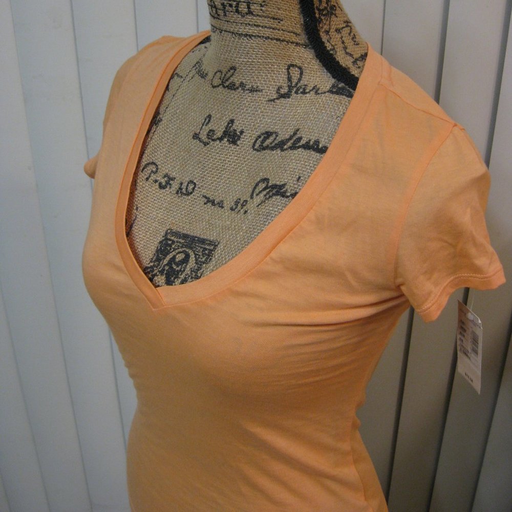 NWT American Eagle AE orange favorite tee t shirt top XS extra small - Picture 2 of 5